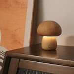 Load image into Gallery viewer, Natural Wood Mushroom Lamp
