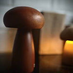 Load image into Gallery viewer, Natural Wood Mushroom Lamp
