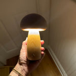 Load image into Gallery viewer, Natural Wood Mushroom Lamp
